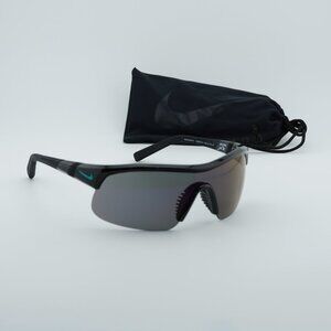 NIKE SHOW X1 DX6520 010 Shield Sunglasses - Black/Blue Mirror